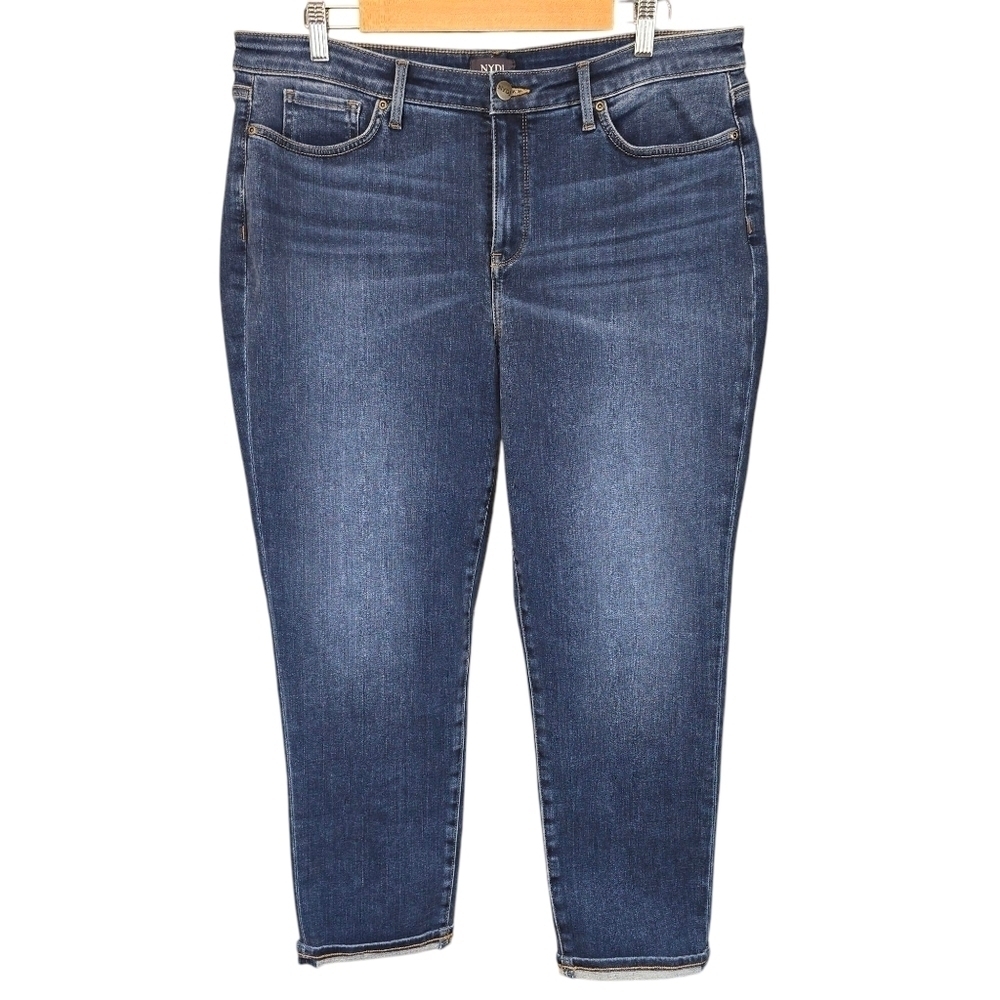 NYDJ High Rise Lift X Tuck Technology Medium Wash Jeans Plus Size 14